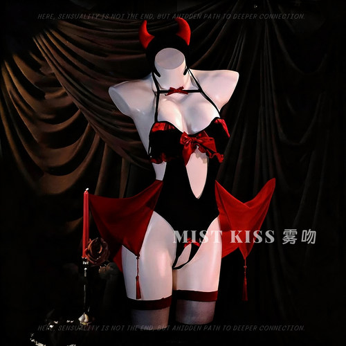 KISS魅魔*性感小恶魔套装qqny性感情调趣套装制服cos纯欲风连体衣