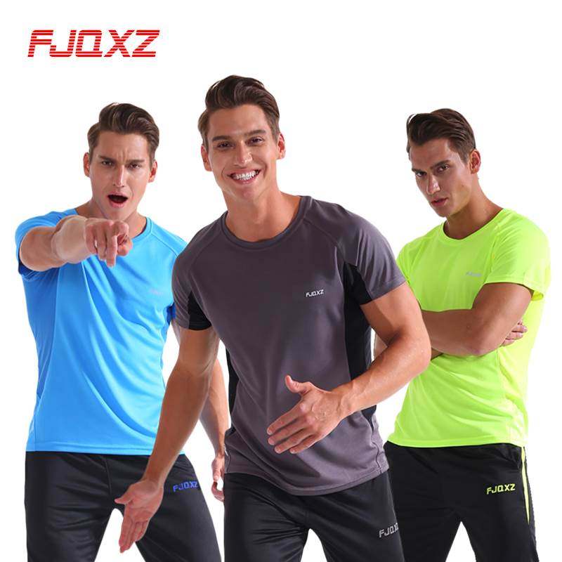 fjqxz骑行服衣短袖户外运动健身跑步T恤透气骑行装备速干t恤 男