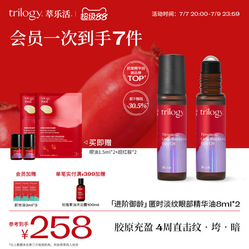Trilogy萃乐活抗皱淡纹滚珠眼油