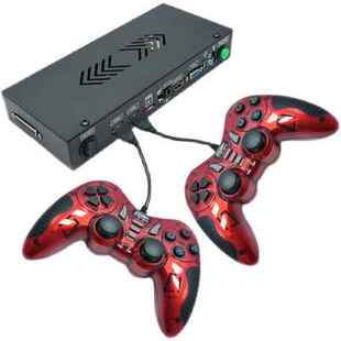 迷你街机格斗双人手柄月光宝盒家用电视云游戏盒连接单机摇杆控台