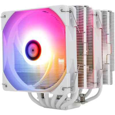 利民PA120 SE WHITE ARGB BLACK 黑白 6热管CPU机箱风冷散热器