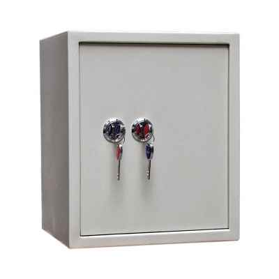 夹万保险箱家用小型迷你防盗双锁机械钥匙全钢入衣柜保管箱保险柜