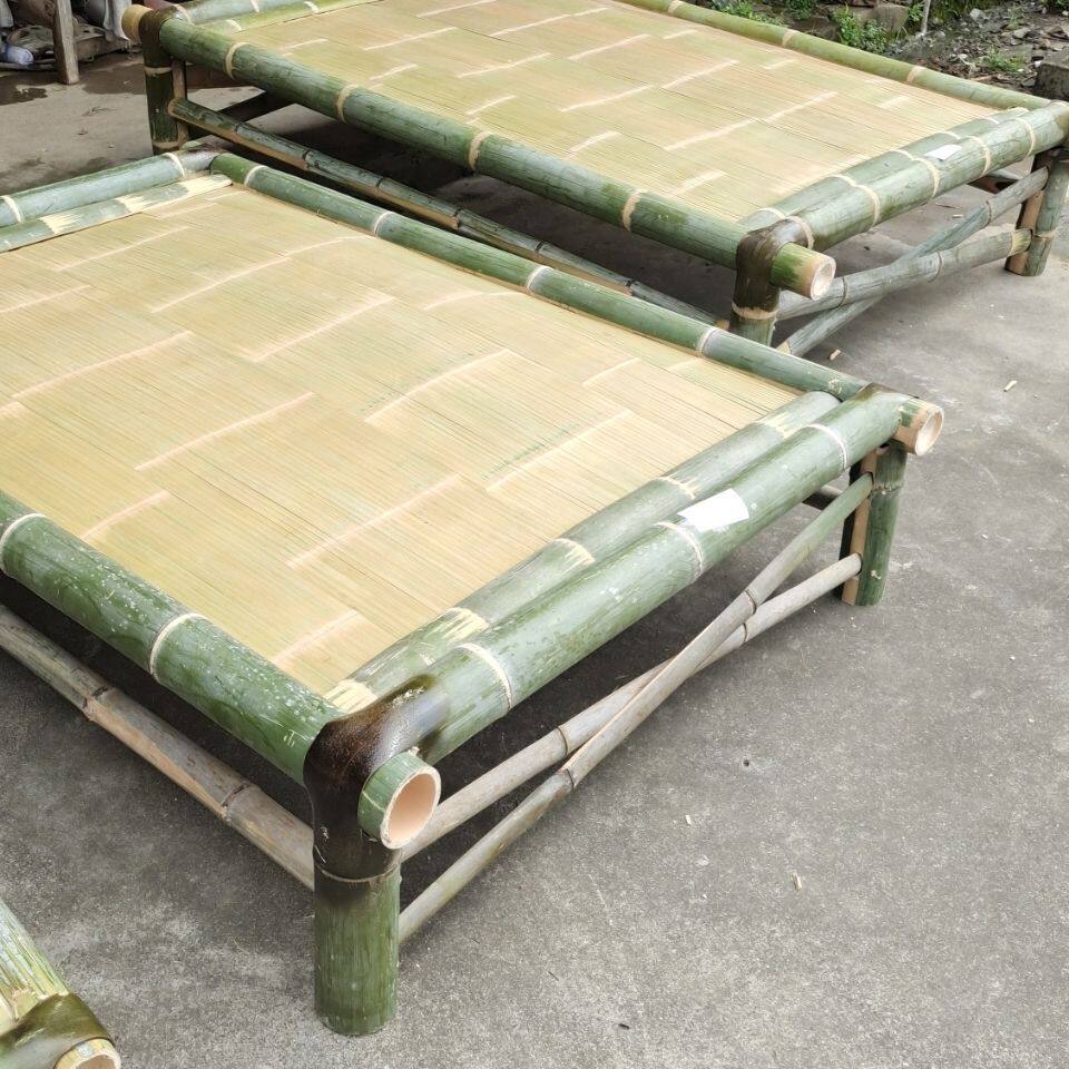 老式手工竹床 双人床 单人床 竹凉床 全竹床简易竹床楠竹床竹床板