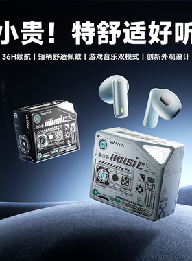 Sibyl蓝牙耳机2024新款无线半入耳游戏适用苹果安卓超长续航