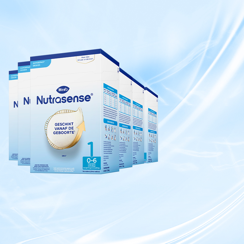 Herobaby经典版婴幼儿奶粉1段0-6个月700g/盒进口奶粉6盒装