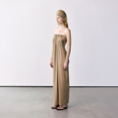 修身 CHEN 立体打褶抹胸无袖 显瘦连衣裙女原创设计感 25新款 DUE