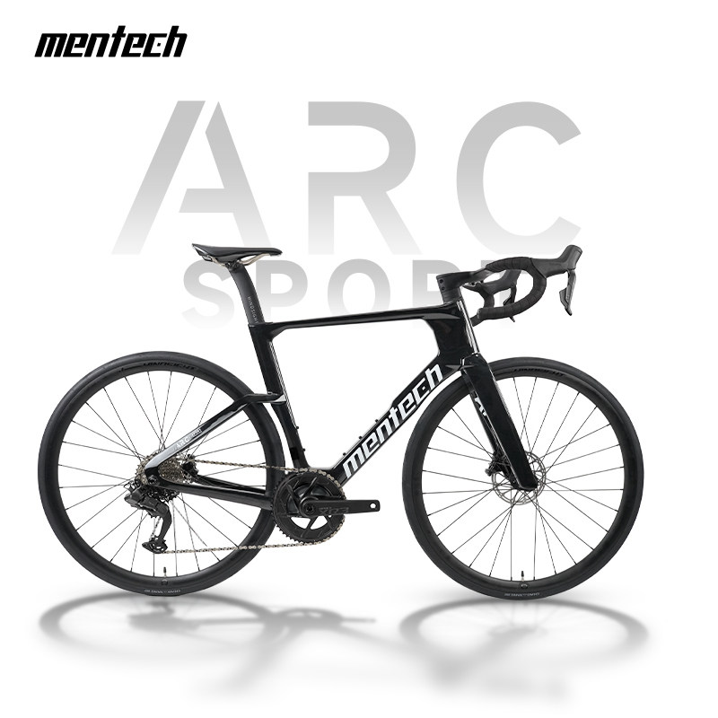 mentech美炭ARC SPORT碳纤维公路车迈金PES电变12速全能型自行车