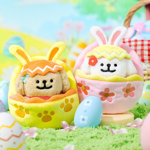 线条小狗Maltese彩蛋小睡袋零钱包可爱毛绒挂件玩偶女生情侣礼物