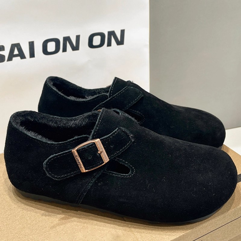 冬季新款加绒棉鞋全包保暖包头拖