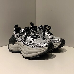 情侣休闲轮胎 厚底增高运动鞋 WLOFSD潮牌机能老爹鞋 男2025秋冬新款