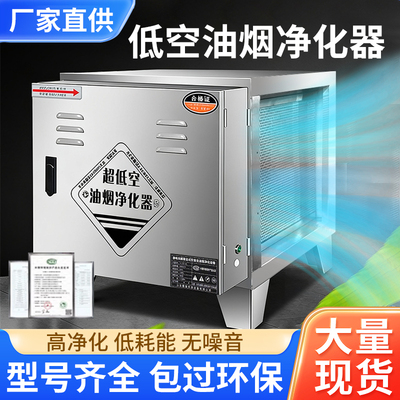 低空油烟净化器商用厨房餐饮烧烤小型静电式除味净化器无烟过环保