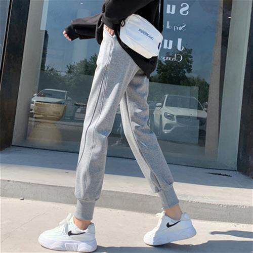 孕妇裤子春秋外穿大码运动长裤女春季新款小个子休闲打底卫裤春装