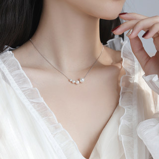 法国【设计师纯手作】925银珍珠项链·高级感·锁骨链·永不褪色