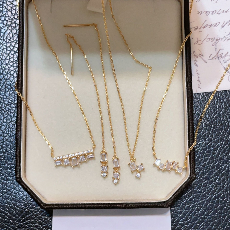 摇曳光芒项链锁骨链系列叠戴款