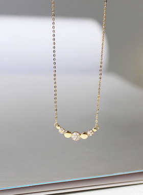 微笑项链女轻奢锁骨链气质百搭