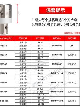 新款CBH微调精镗刀EWN精密镗头25-47/20-36/32-60/41-74/53-95/68