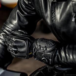 现货四代英国KNOX机械骨骼 摩托车骑行手套拿铁 川崎 防摔手套