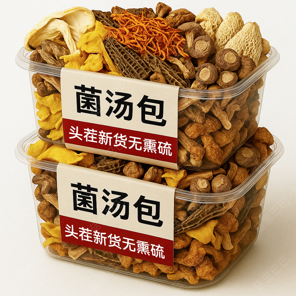 云南七彩菌汤包煲汤佳品味道鲜美