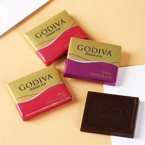 GODIVA歌帝梵牛奶黑巧克力片散装结婚喜糖伴手礼零食