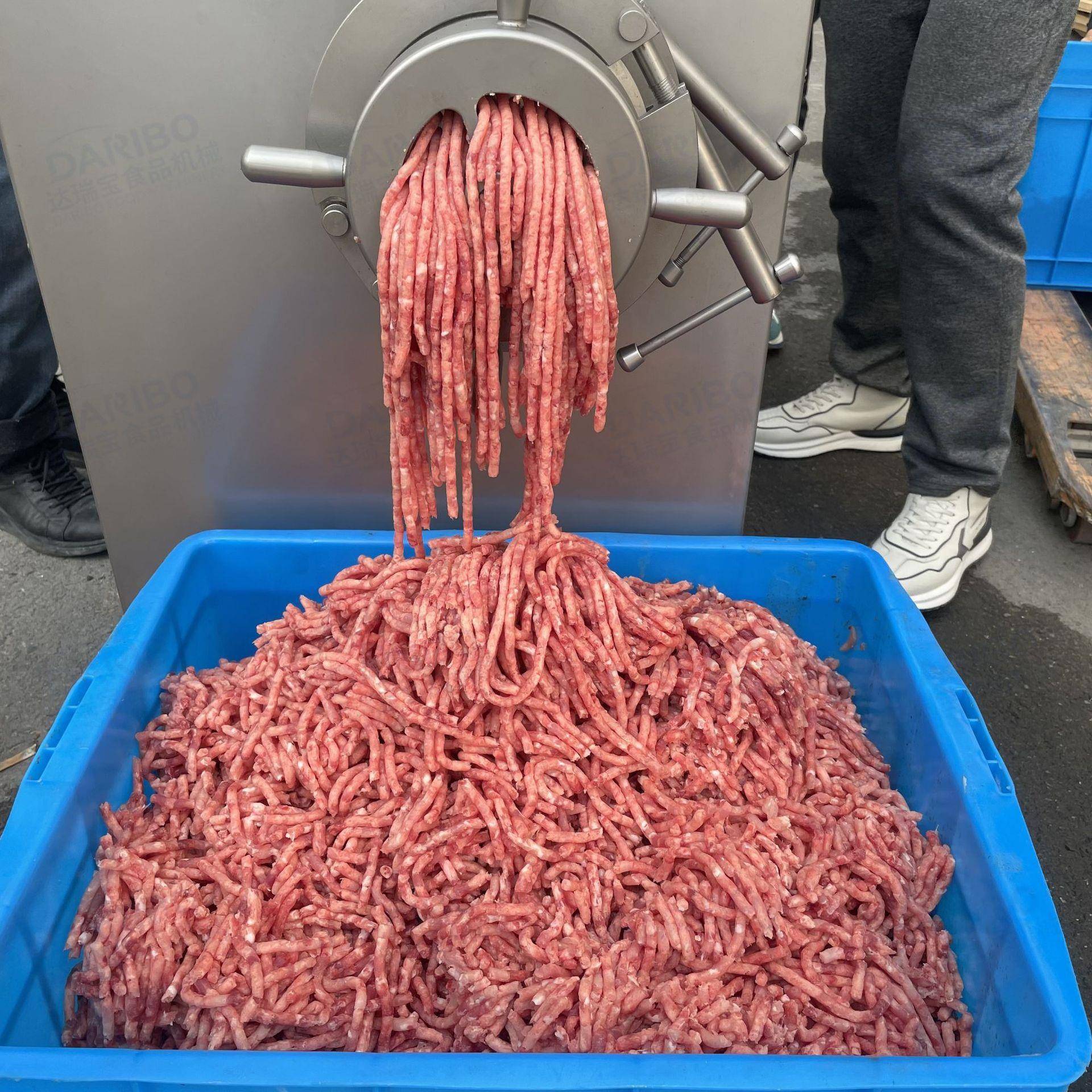 *鸡胸肉鸭肉绞肉设备 冷冻牛肉猪肉饺馅机 鸡鸭骨架绞碎绞泥机