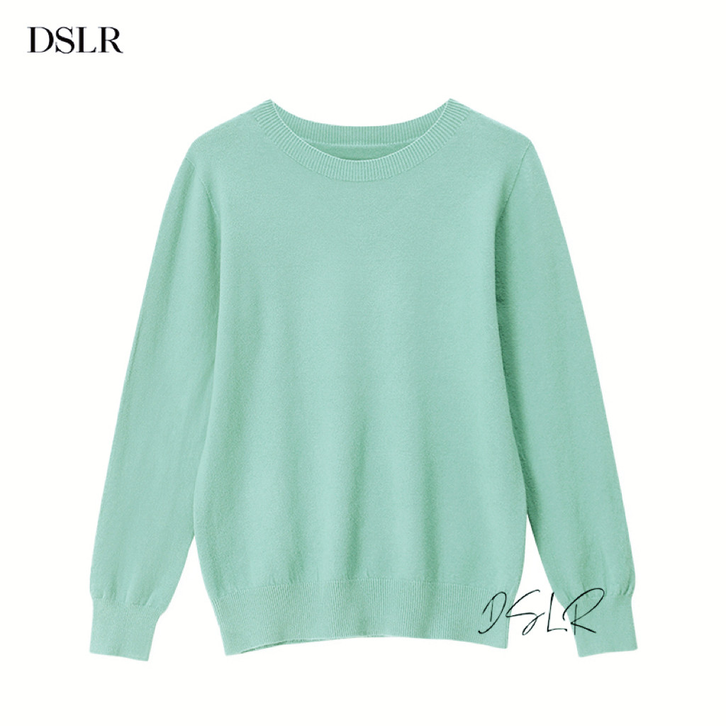 2025秋冬季新品一线成衣圆领纯色套头毛衣