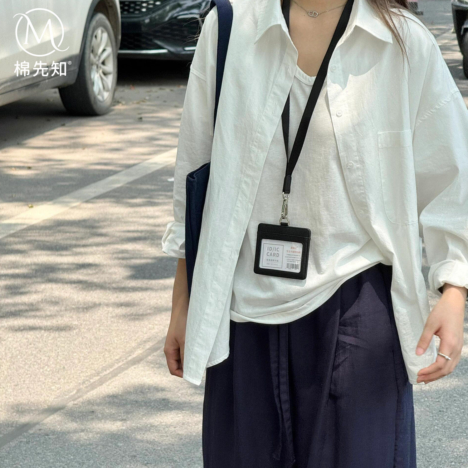 白色纯棉衬衫女夏季防晒外搭薄款开衫宽松长袖polo领上衣秋季衬衫