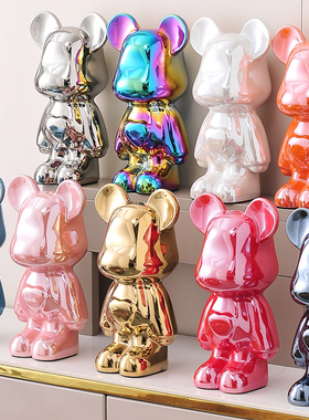 轻奢爱心暴力熊存钱罐网红