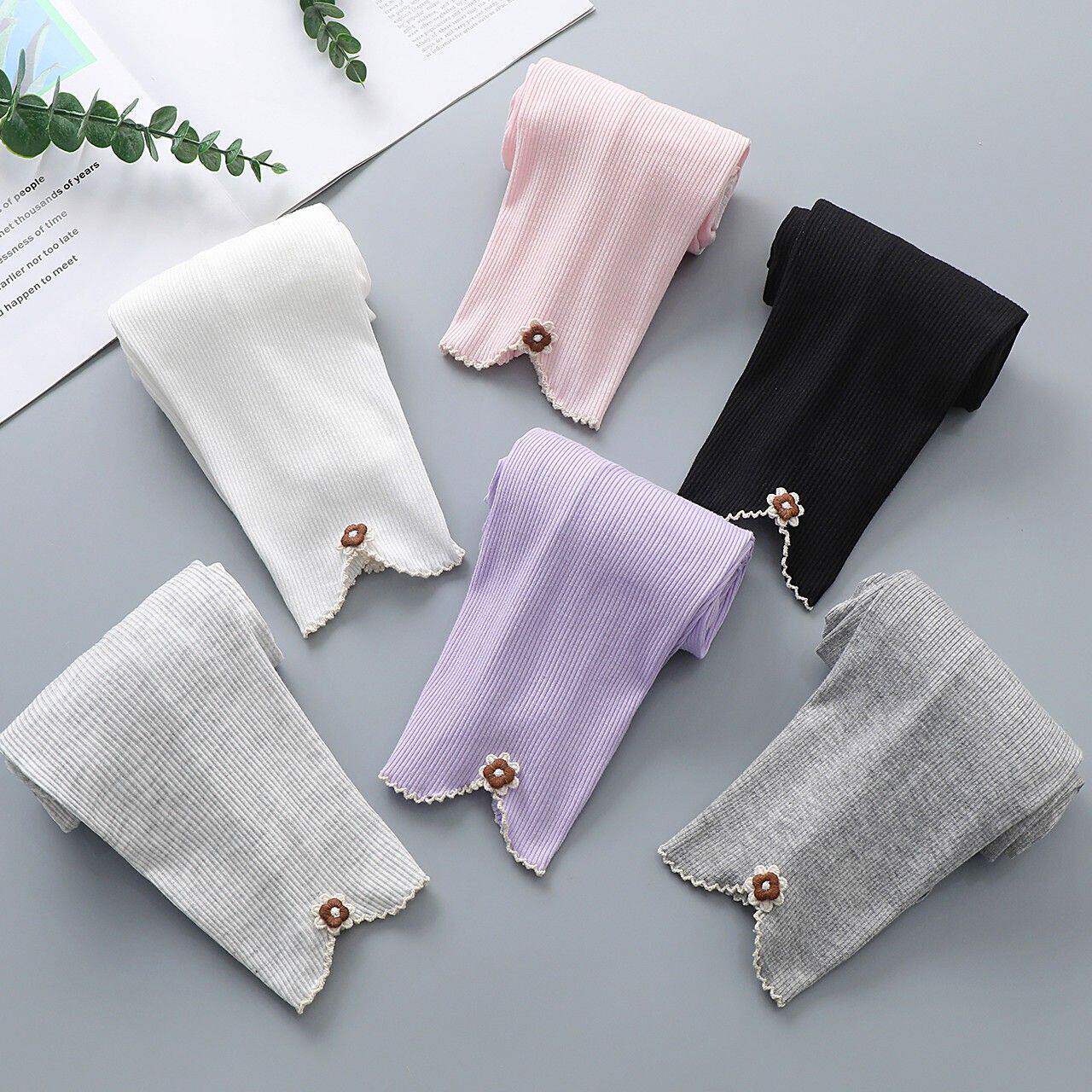 防蚊裤女童打底裤夏季薄款莫代尔裤子儿童外穿长裤子白色女孩超薄