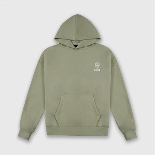 AMCR男生时尚 简约Logo厚实棉绒运动卫衣牛油果绿 休闲百搭同款