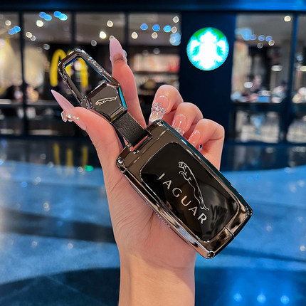 捷豹XFL钥匙套汽车XEL壳XJL扣FPACE包XF专用XE高档EPACE男女保护
