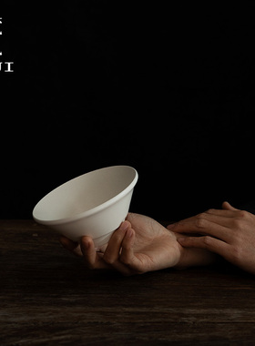 梵几×融白 联名定制款餐具「雾」 家用主人陶瓷乔迁饭碗大汤面碗