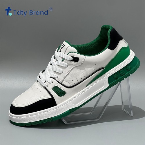 潮牌男鞋时尚新款真皮透气