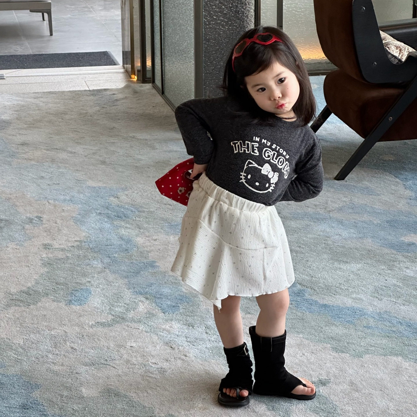 2026春季新款童装 韩版童装 女童卡通印花长袖T恤 时尚打底衫T恤
