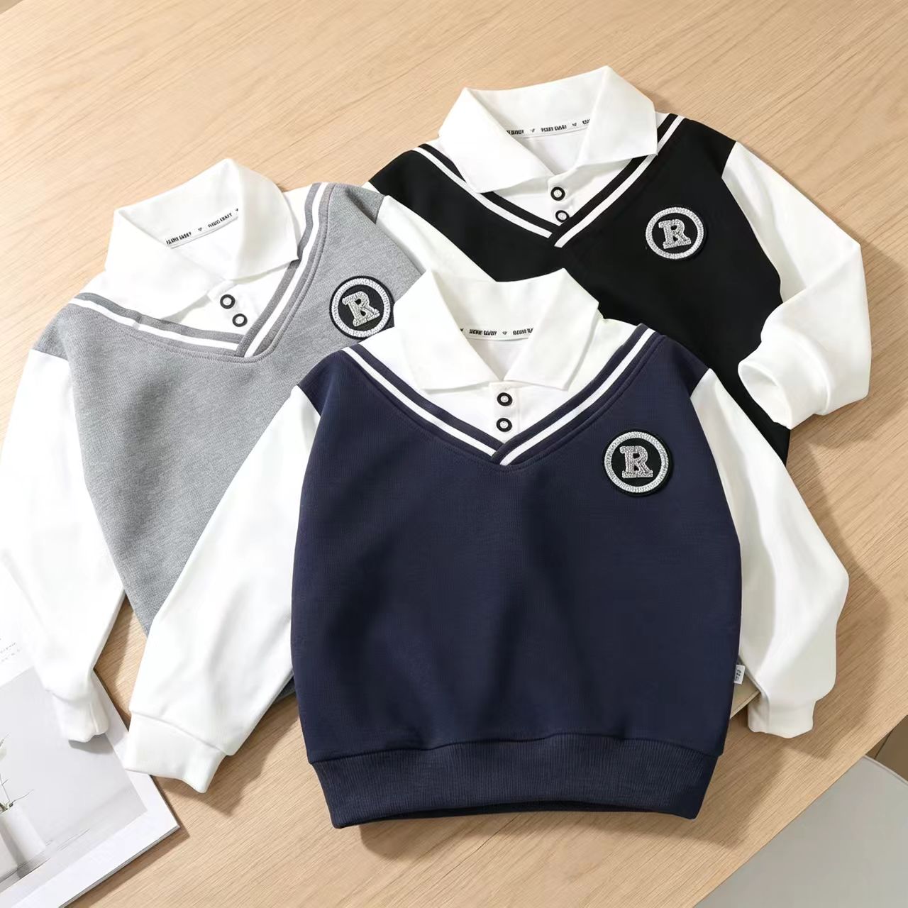 男童翻领POLO衫春季卫衣