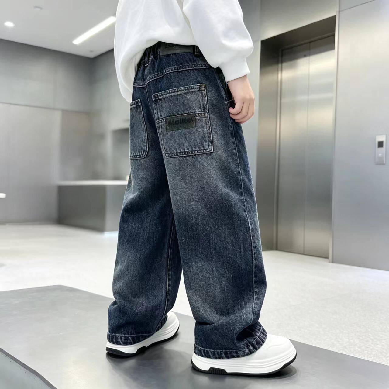 男童牛仔裤秋装中大童男孩秋款