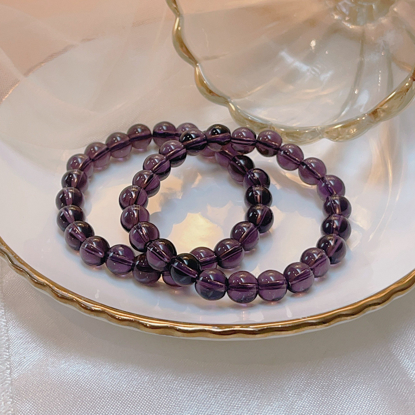 紫色水晶串珠手链女2026新款爆款气质百搭显白手串盘串叠戴手饰品,饰品/流行首饰/时尚饰品新,手链,淘宝优惠券,粉丝福利购,淘宝优惠卷