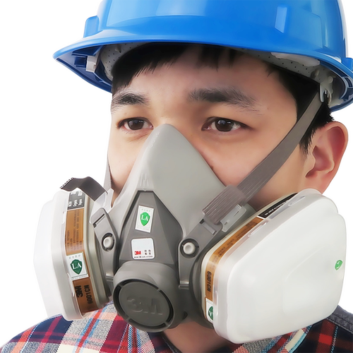 3M防毒面具6200喷漆装修甲醛防粉尘工业防尘化工气体打药呼吸面罩
