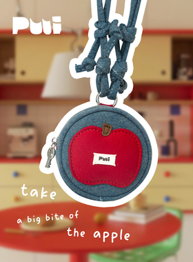 puui原创生活新款迷你挂脖零钱包百搭牛仔斜挎包耳机包钱包ins