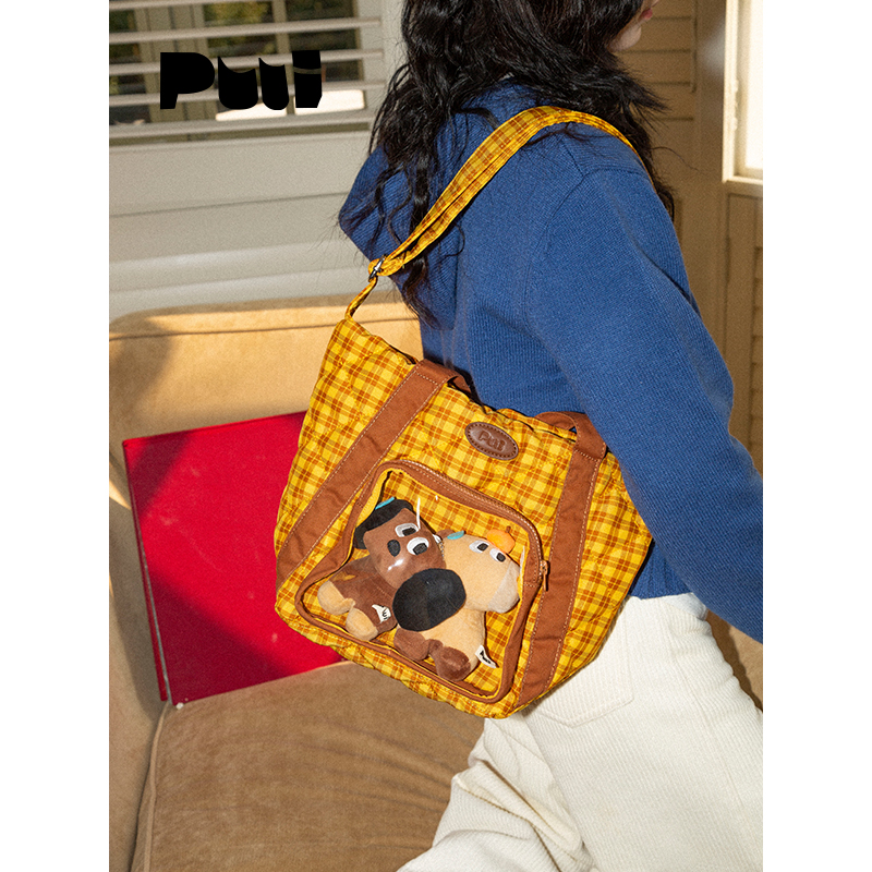 puui原创生活少女托特痛包斜挎包二次元大容量手提包通勤包单肩包