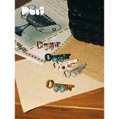 puui噗又原创灵感任意门复古钥匙系列发卡边夹2026新款 圣诞侧边夹