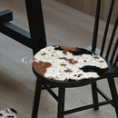 COSYCO轻奢奶牛纹沙发客厅地板座椅木椅坐垫防滑椅垫隔热绒毛皮垫