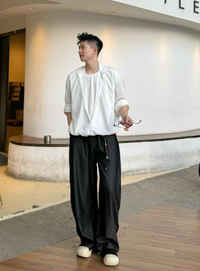 STYLAZE「首尔风情」高支假两件衬衫男设计感小众套头式收腰衬衣