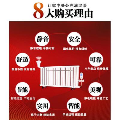 加水电暖气片水暖钢制电暖器家用注水加湿散热器全屋热取暖器节能