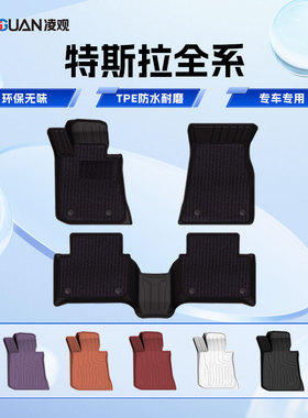 凌观全TPE脚垫适用焕新版特斯拉Model 3 model Y 脚垫专用大套装