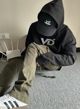 福利！Vujade 006 字母VD刺绣卫衣 Cleanfit重磅宽松连帽Vibe风