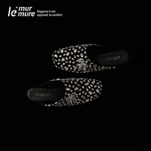 低跟包头鞋 外穿配裙子 新款 水钻丝绒半拖鞋 Murmure 春夏季