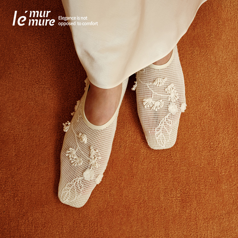 Le'Murmure手工蕾丝单鞋