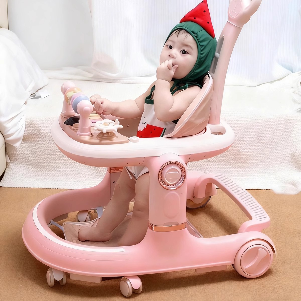 婴儿学步车防o型腿多功能可折叠