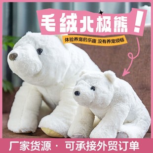 跨境北极熊玩偶可爱毛绒玩具抱抱熊沙发摆件儿童陪睡熊玩具
