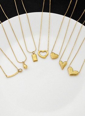 欧美跨境几何COIO方形项链女简